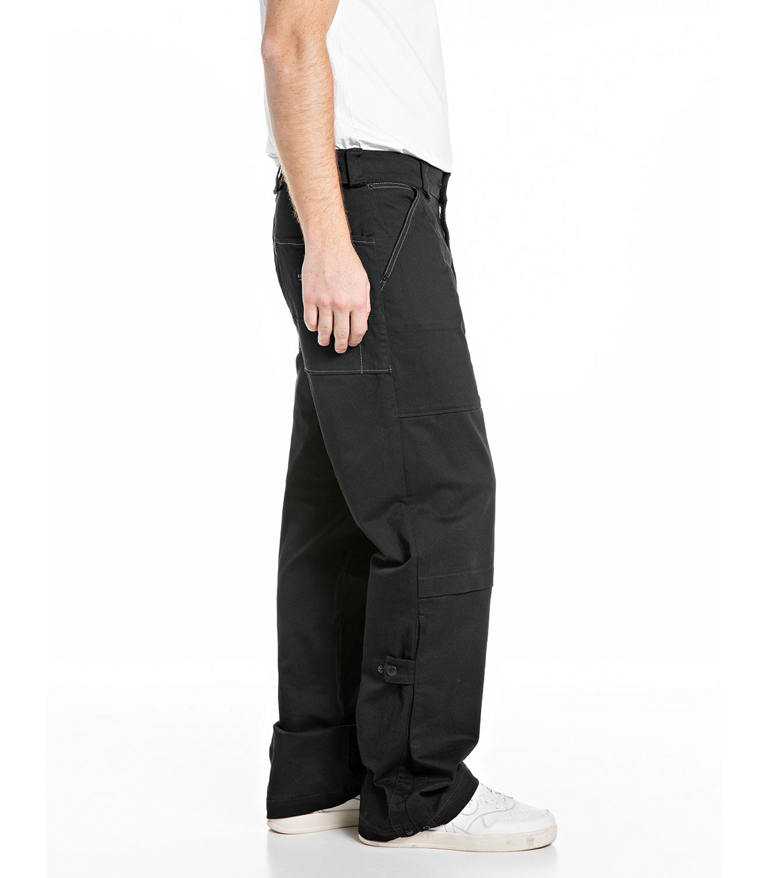 ワイドフィットARLON ブラックデザインデニム 詳細画像 ブラック 3